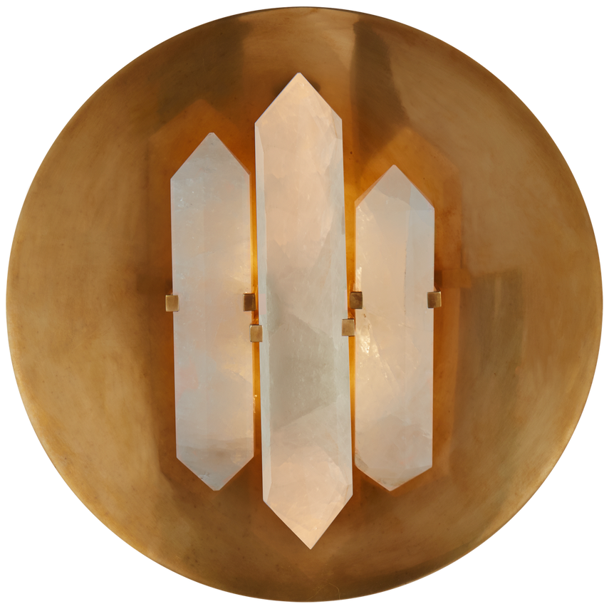 Visual Comfort & Co. Halcyon Round Sconce Wall Sconces Visual Comfort & Co. Antique-Burnished Brass  