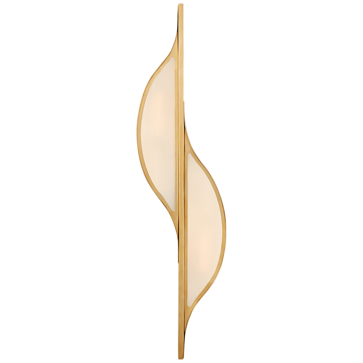 Visual Comfort & Co. Avant Large Curved Sconce Wall Sconces Visual Comfort & Co. Antique-Burnished Brass  