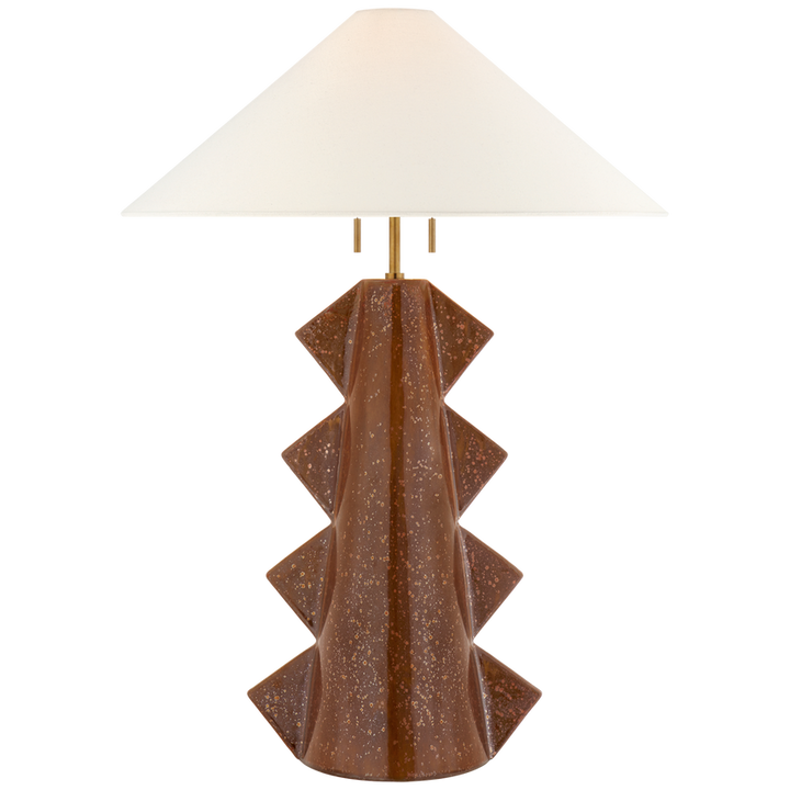 Visual Comfort & Co. Senso Large Table Lamp Table Lamps Visual Comfort & Co. Crystal Bronze  