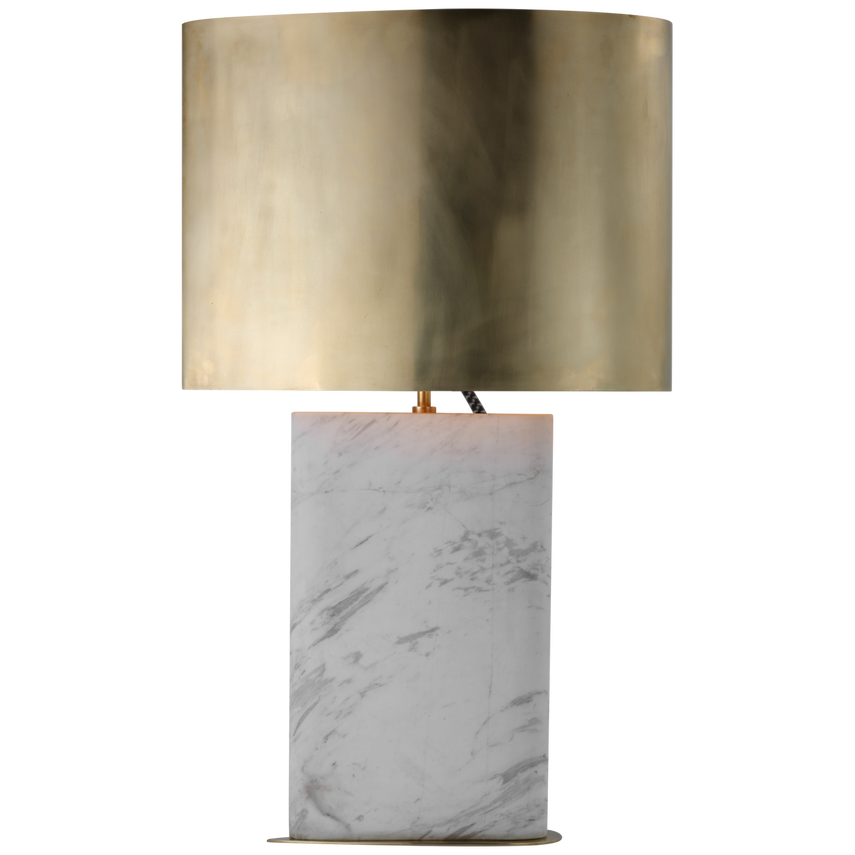 Visual Comfort & Co. Murry Large Teardrop Table Lamp Table Lamps Visual Comfort & Co. White Marble  