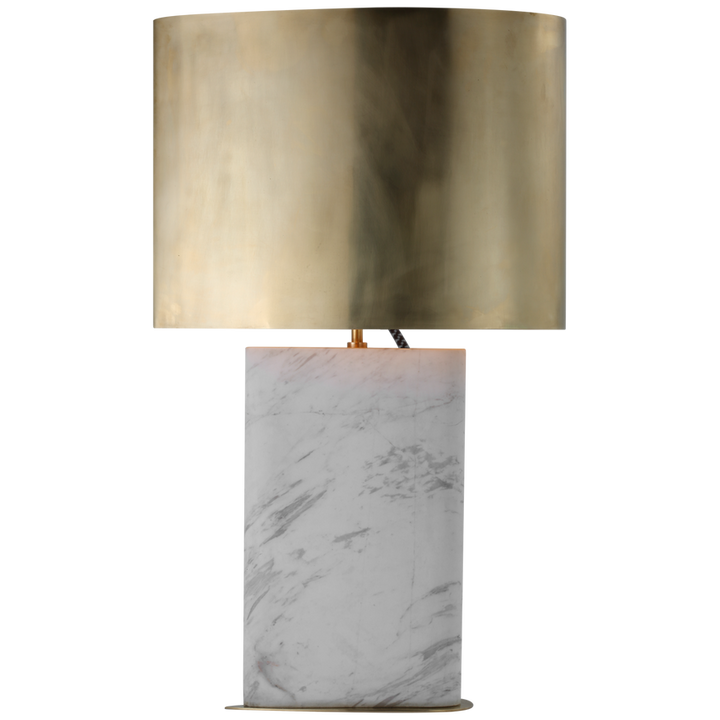 Visual Comfort & Co. Murry Large Teardrop Table Lamp Table Lamps Visual Comfort & Co. White Marble  