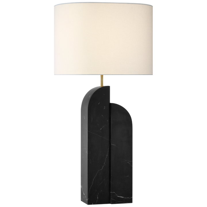 Visual Comfort & Co. Savoye Large Right Table Lamp Table Lamps Visual Comfort & Co. Black Marble  