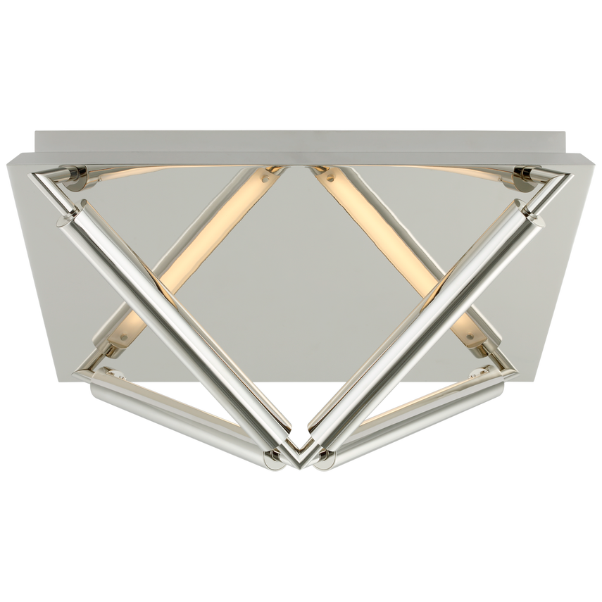 Visual Comfort & Co. Appareil Large Flush Mount Ceiling Flush Mounts Visual Comfort & Co. Polished Nickel  