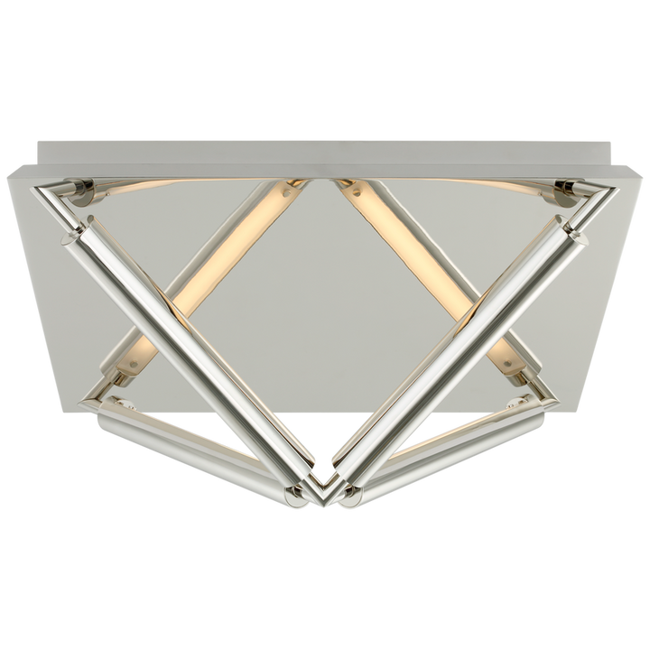 Visual Comfort & Co. Appareil Large Flush Mount Ceiling Flush Mounts Visual Comfort & Co. Polished Nickel  