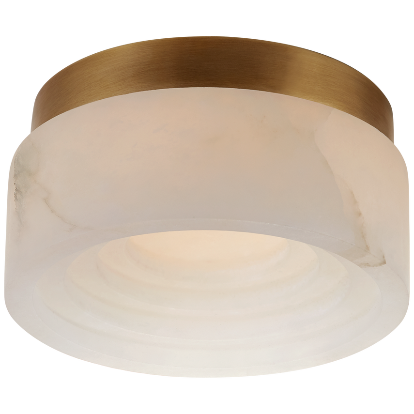 Visual Comfort & Co. Otto 5" Solitaire Flush Mount Ceiling Flush Mounts Visual Comfort & Co. Antique-Burnished Brass  