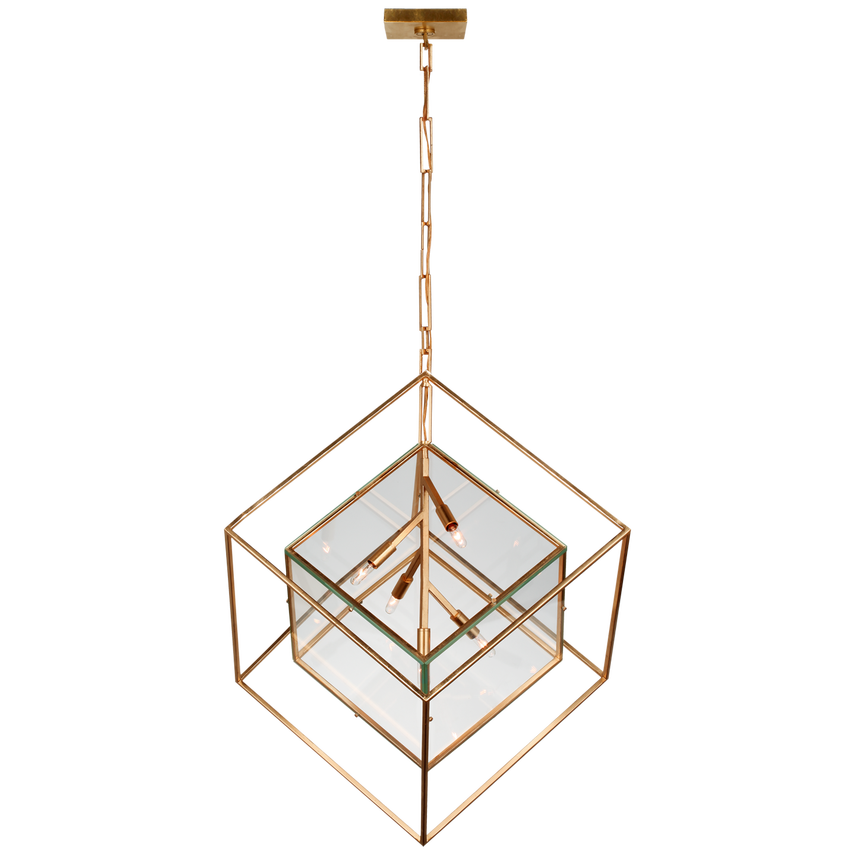 Visual Comfort & Co. Cubed X-Large Pendant Pendants Visual Comfort & Co. Aged Iron  