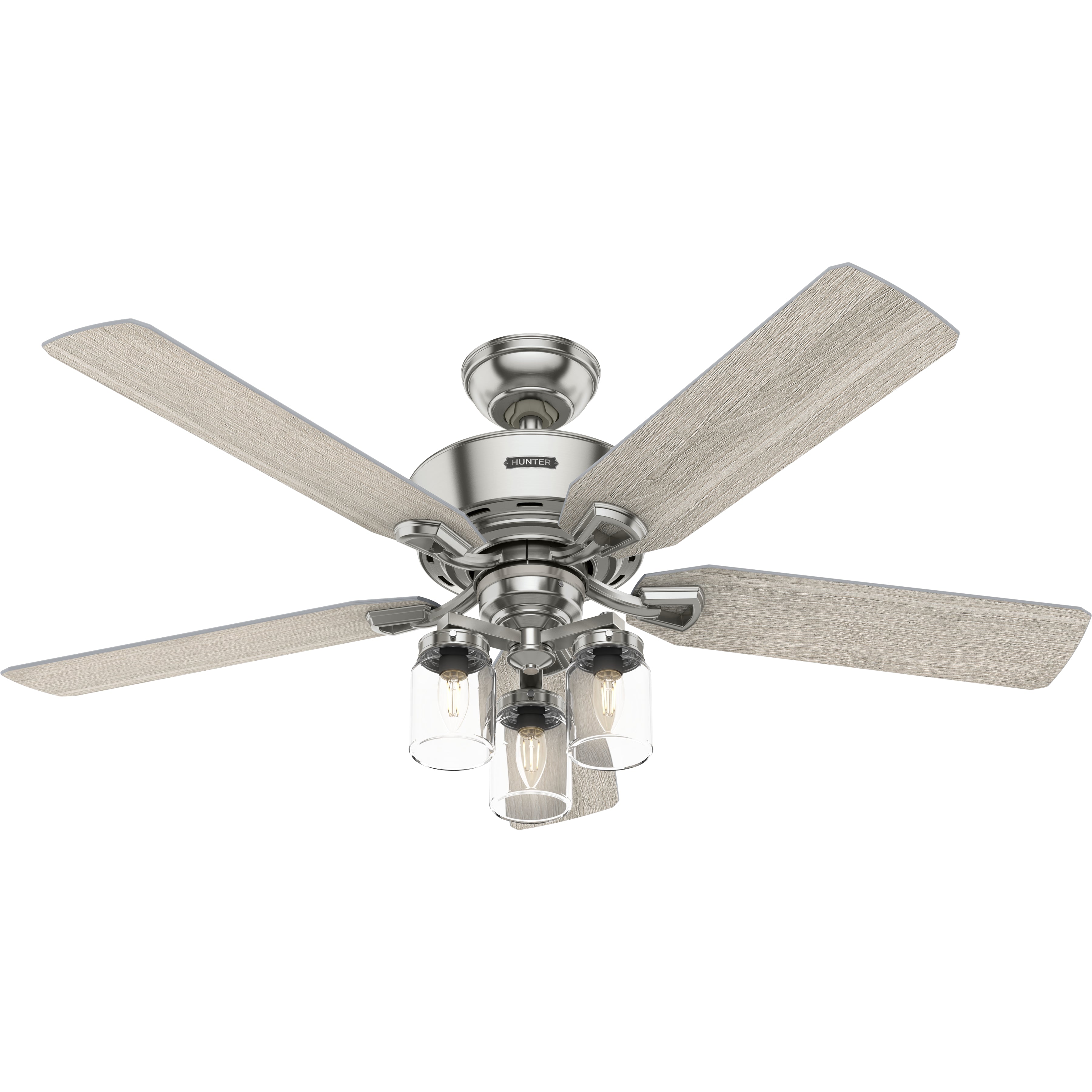 Hunter 52 inch Devon Park Ceiling Fan with LED Light Kit and Handheld Remote