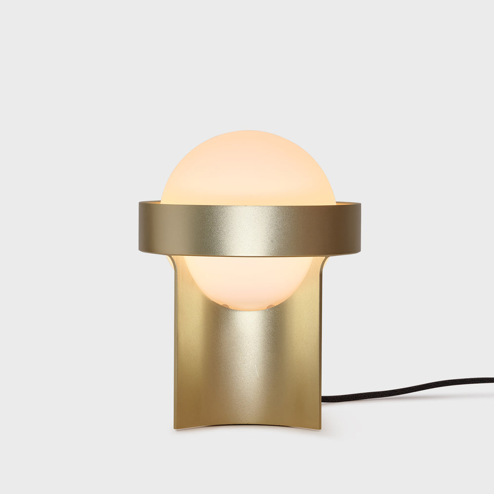 Tala Loop table lamp with Sphere IV Lamp Tala Brass 7.25x7.25x9.63 