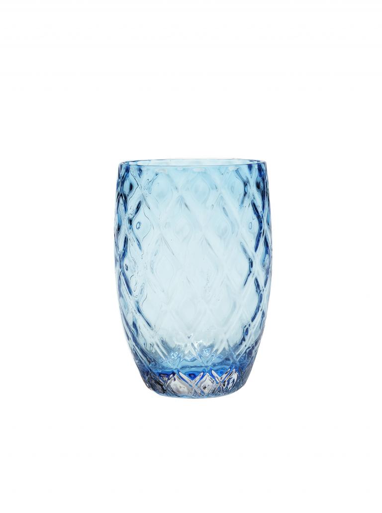 Zafferano America Losanghe Tumbler (Set of 6) Glassware Lighting Gallery Aquamarine  