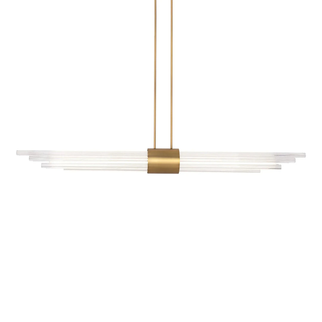 Luzerne Linear Pendant by Modern Forms 56" LED Light 3000K in Aged Brass