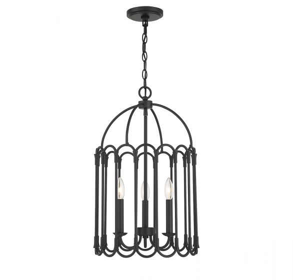 Meridian  Pendant Pendants Savoy House Matte Black 3 