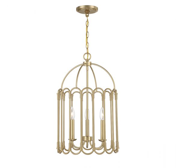 Meridian  Pendant Pendants Savoy House Natural Brass 3 