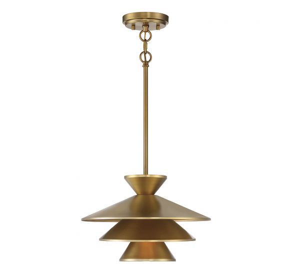 Meridian  Pendant Pendants Savoy House Natural Brass 1 