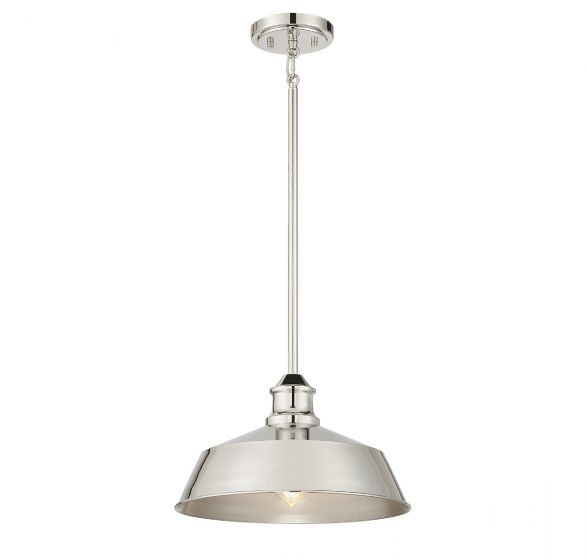 Savoy House Meridian  Pendant Pendants Savoy House 14x14x8 Chrome/Polished Nickel Metal