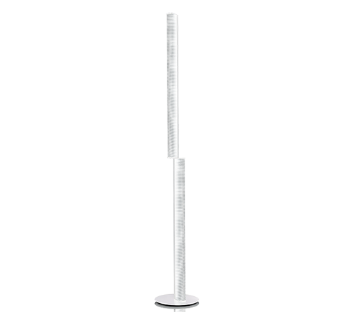 Slamp MODULA TWISTED FLOOR Floor Lamps Slamp LIGHT GREY CRYSTAL 3,9 x 3,9 x h 76,4 (base Ø12,5")