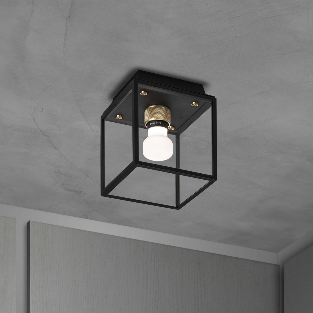 Buster + Punch Caged Wet Ceiling Cross Small Black