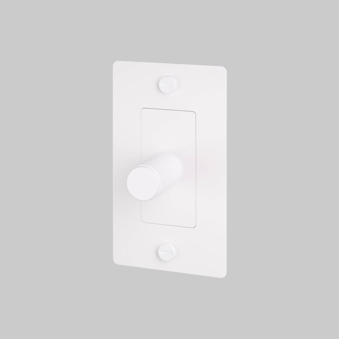 Buster + Punch 1 Gang Dimmer | LED | Cross Knurl | Without Logo