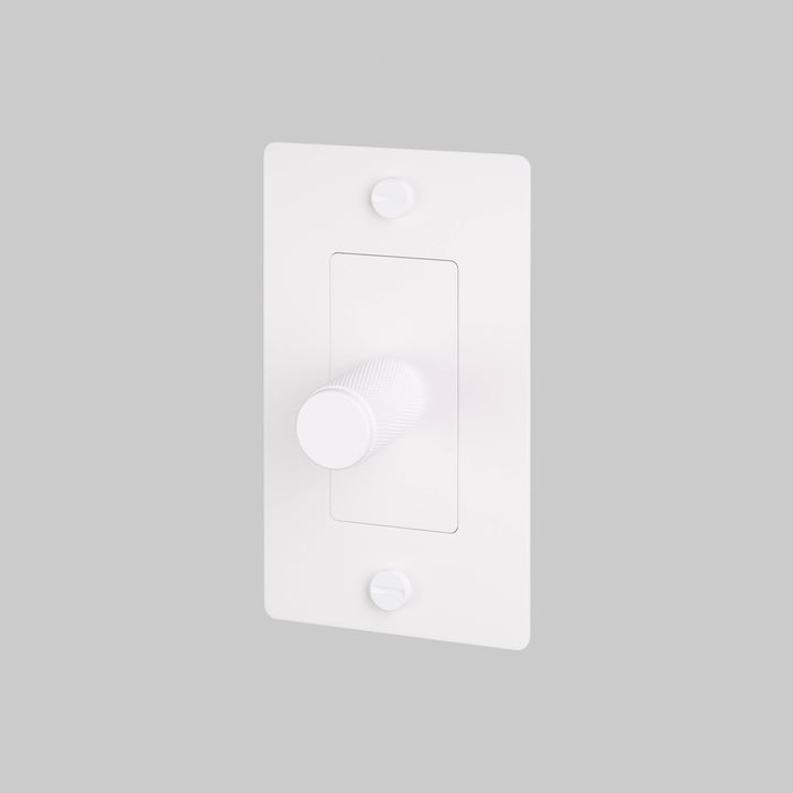 Buster + Punch 1 Gang Dimmer | LED | Cross Knurl | Without Logo