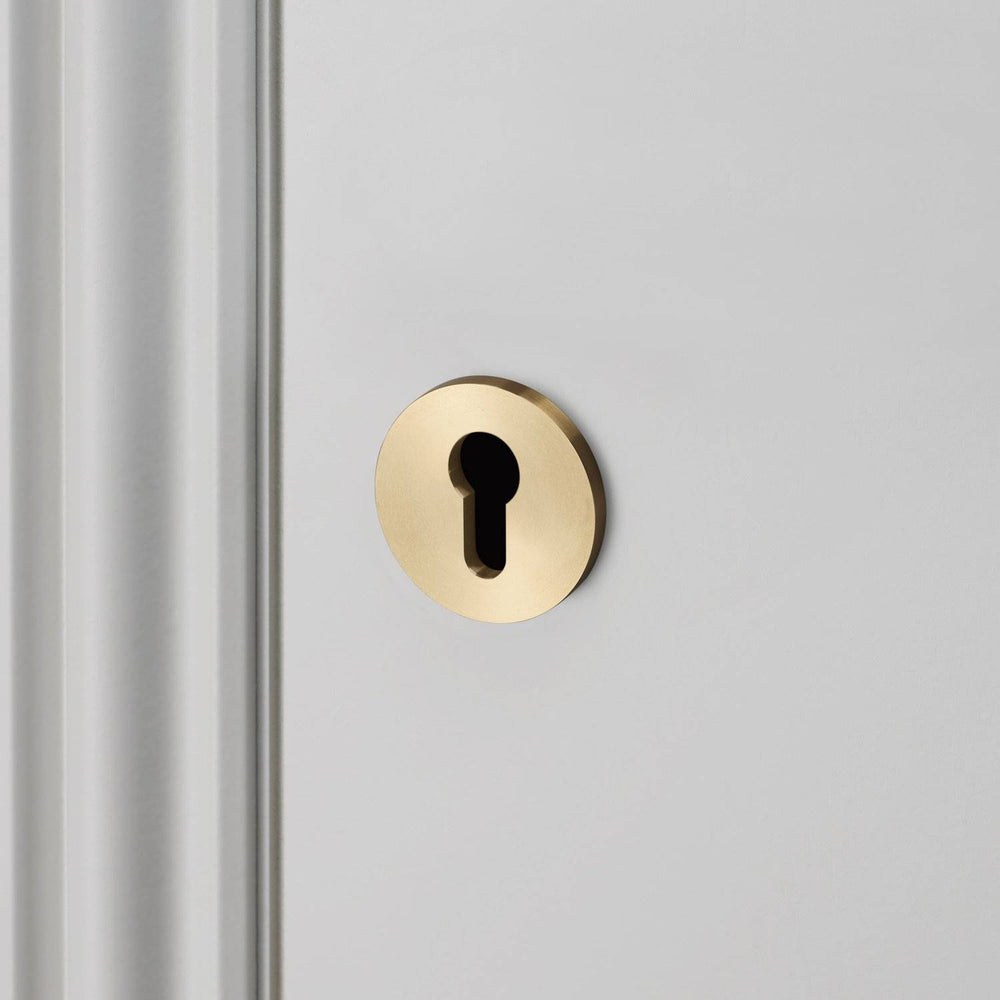 Buster + Punch Euro Cylinder Key Escutcheon Brass