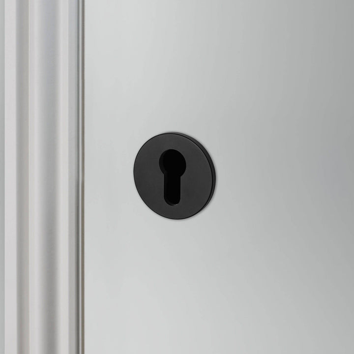 Buster + Punch Euro Cylinder Key Escutcheon Welders Black