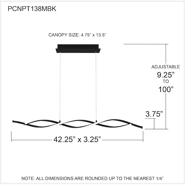 Quoizel 42.25" Linear Newport Island Light