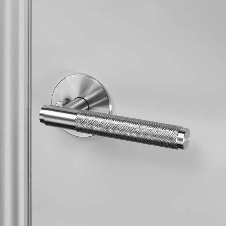 Buster + Punch Door Handle Set | Privacy | Cross Knurl