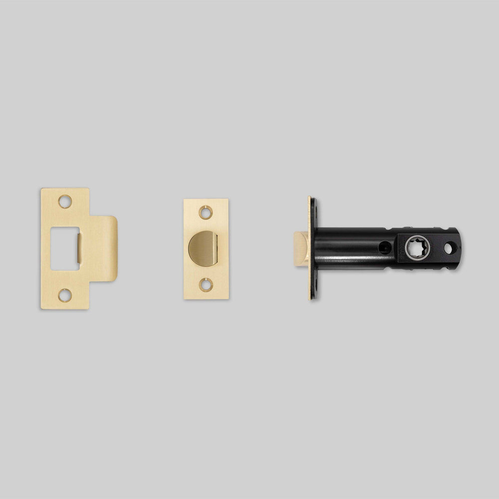 Buster + Punch Tubular Latch Door Knob Brass