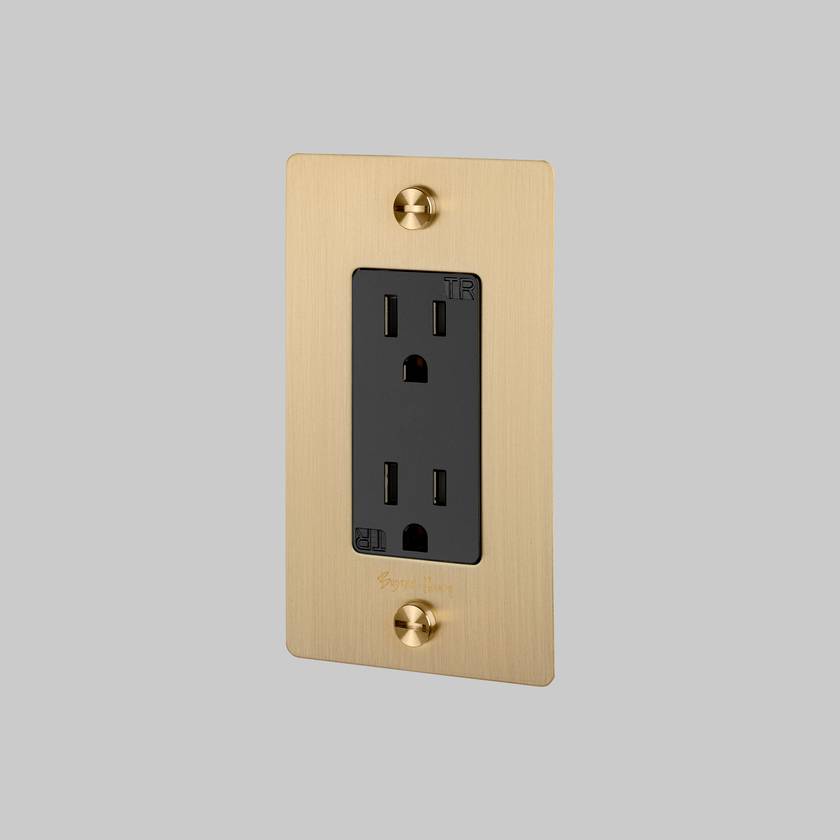 Buster + Punch 1G Duplex Outlet Complete Kit / WITH LOGO