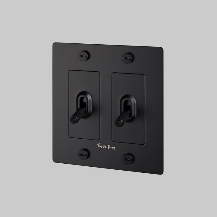 Buster + Punch 2G Toggle Switch | With Logo Cross Knurl