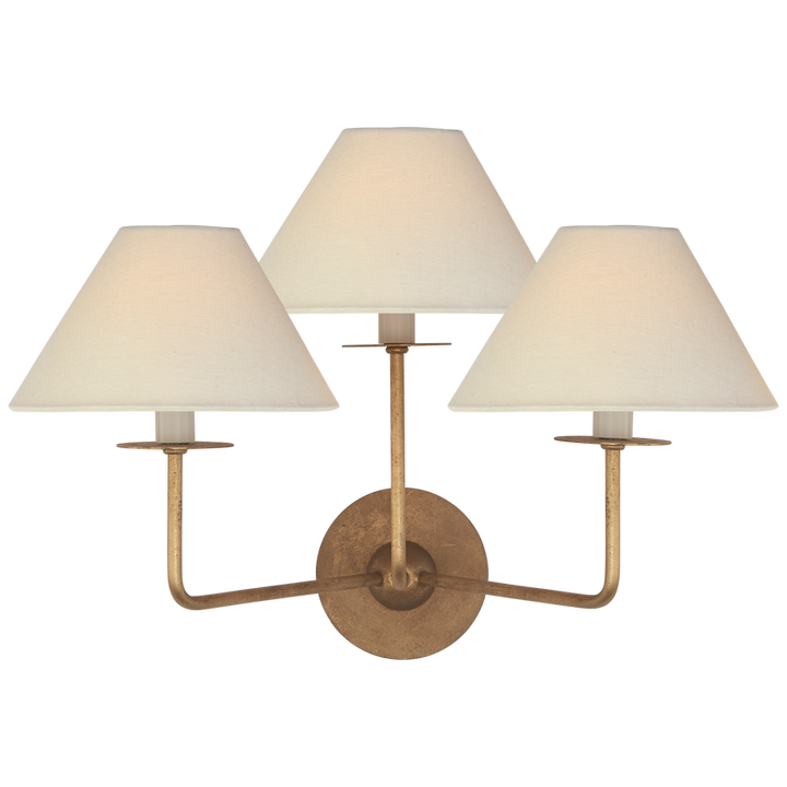 Visual Comfort & Co. Kelley Medium Triple Sconce