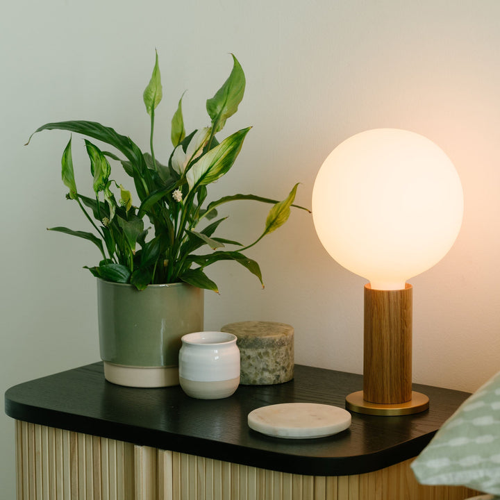 Tala Blackened Oak Knuckle Table Lamp - Model BLOAK-KT-01-US