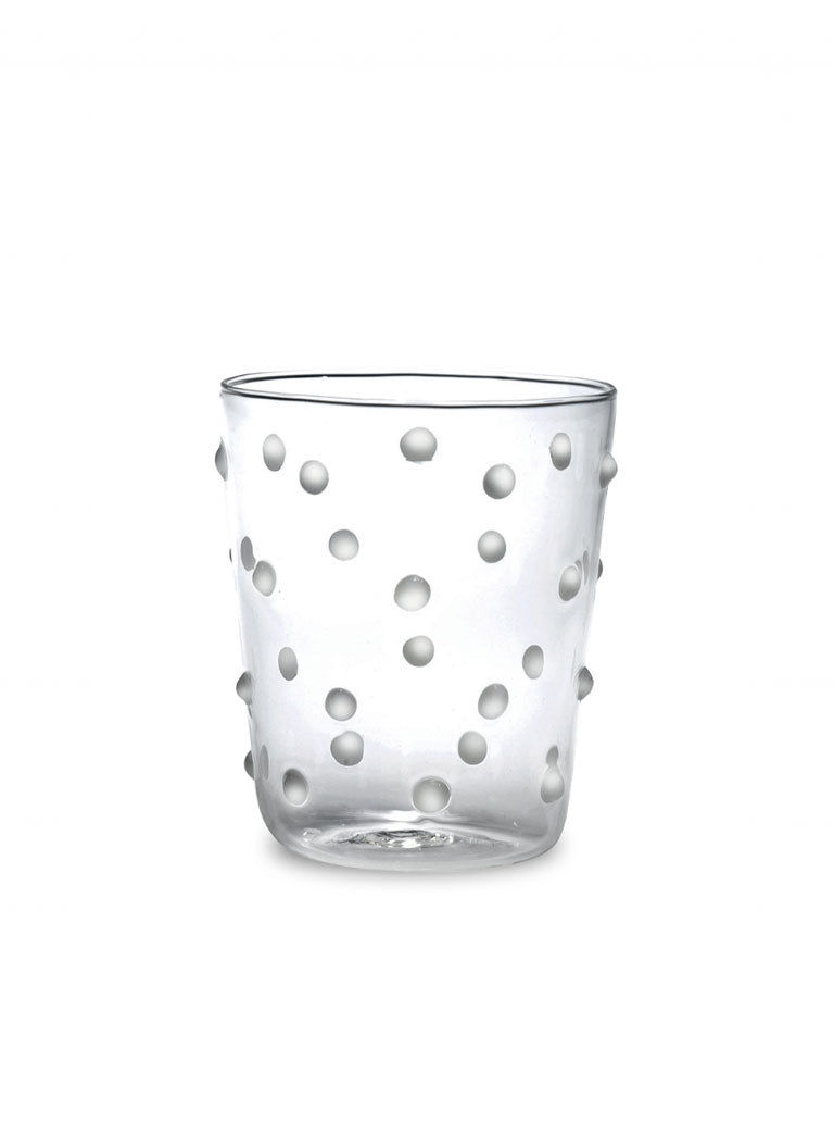 Zafferano America Party Tumbler (Set of 6) Glassware Lighting Gallery White Dots  