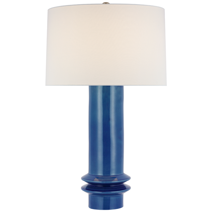 Visual Comfort & Co. Montaigne Medium Table Lamp Table Lamps Visual Comfort & Co. Aqua Crackle  