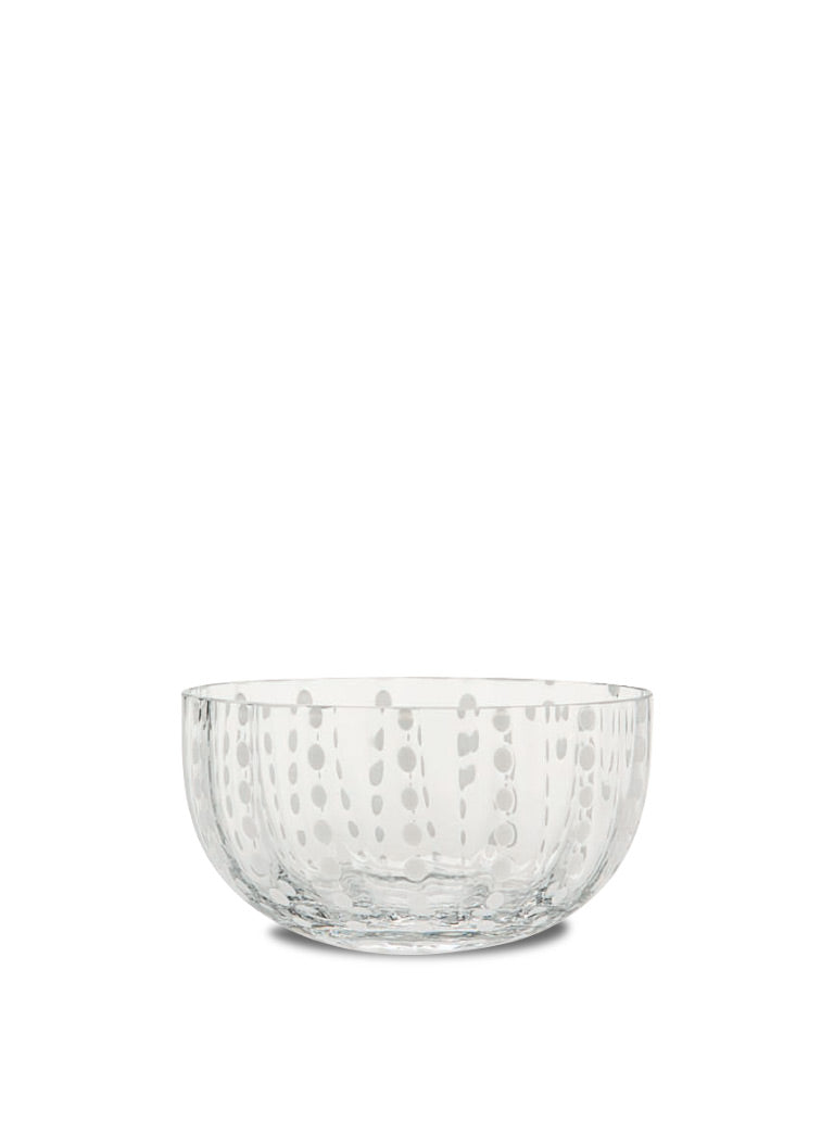 Zafferano America Perle Small Bowl (Set of 4) Glassware Zafferano America Transparent  