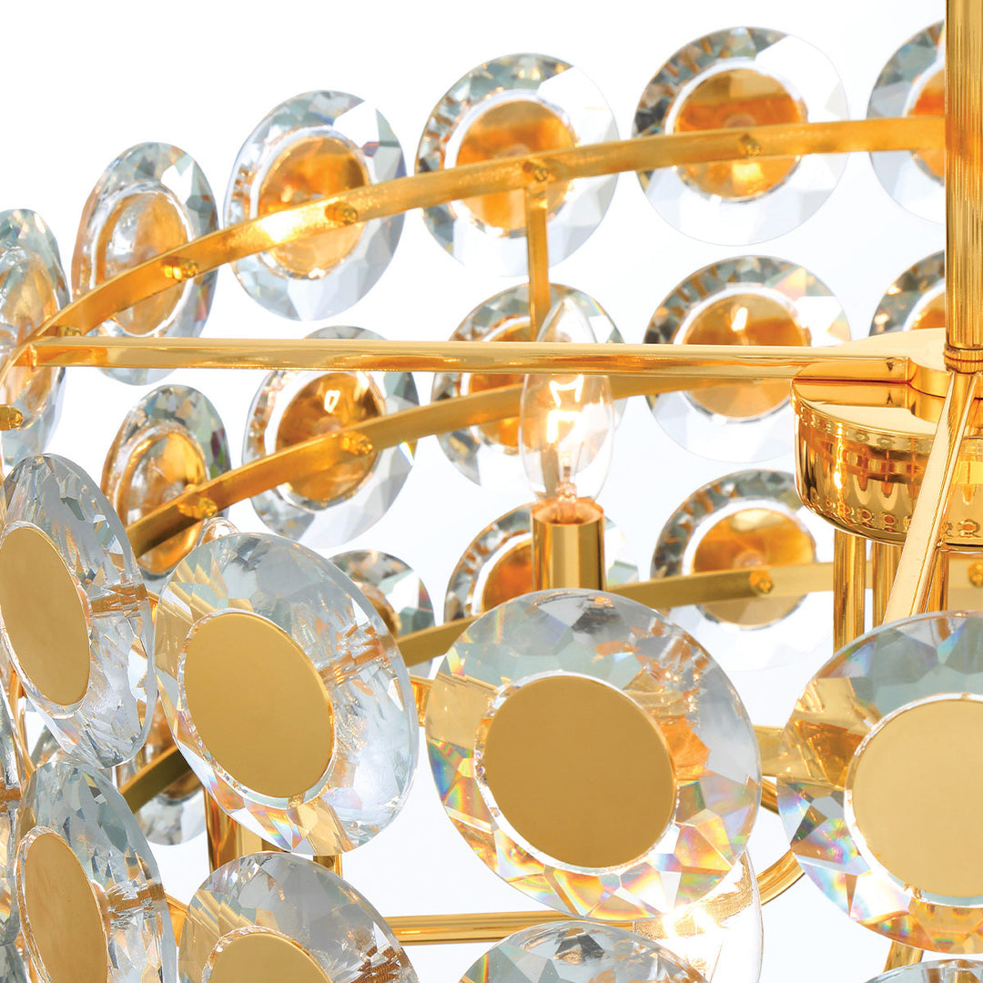 Perrene Drum 31.5" Chandelier By Eurofase