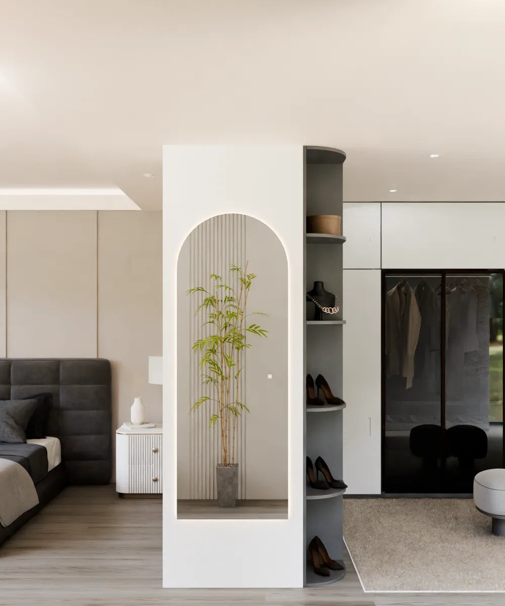 Electric Mirror Pinnacle arched lighted wardrobe mirror PIN-2466-KG