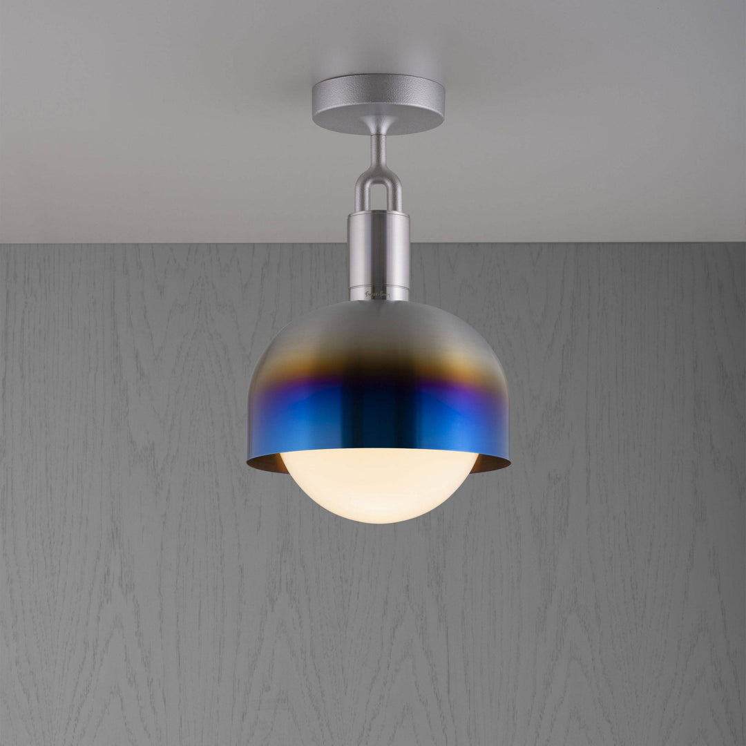 Buster + Punch Forked Ceiling Linear Light with Shade/Globe