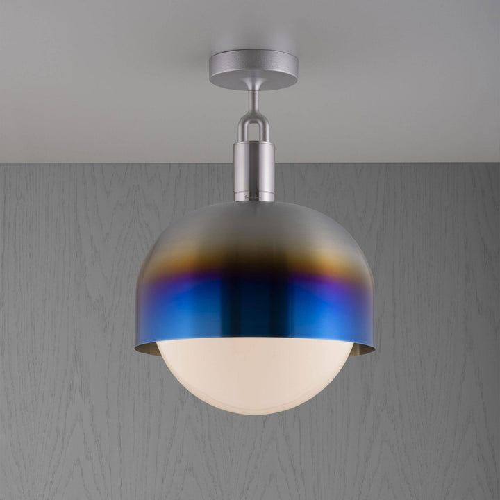 Buster + Punch Forked Ceiling Linear Light with Shade/Globe