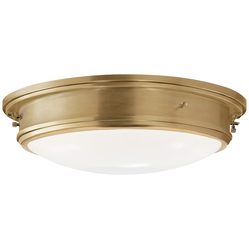 Visual Comfort & Co. Marine Porthole Large Flush Mount Ceiling Flush Mounts Visual Comfort & Co. Natural Brass  