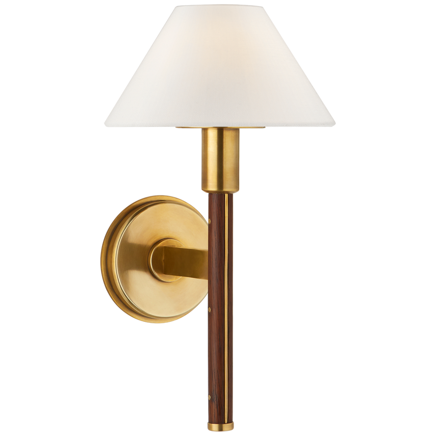 Visual Comfort & Co. Radford Small Sconce Wall Sconces Visual Comfort & Co. Polished Nickel and Black Ebony  