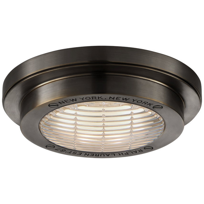 Visual Comfort & Co. Grant 6.25" Solitaire Flush Mount Ceiling Flush Mounts Visual Comfort & Co. Polished Nickel  