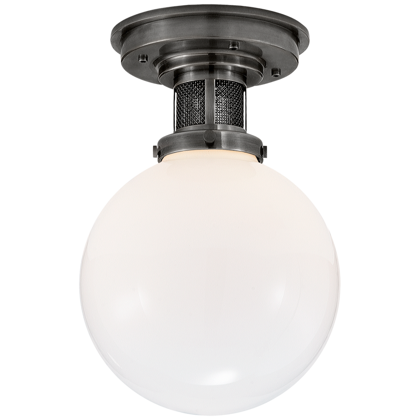 Visual Comfort & Co. McCarren Small Flush Mount Ceiling Flush Mounts Visual Comfort & Co. Natural Brass  