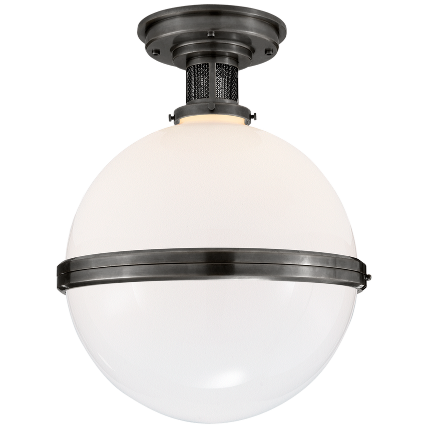 Visual Comfort & Co. McCarren Large Flush Mount Ceiling Flush Mounts Visual Comfort & Co. Natural Brass  