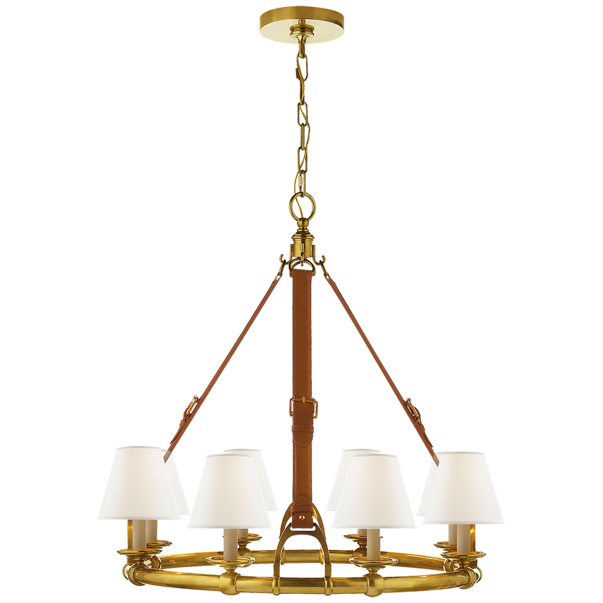 Visual Comfort & Co. Westbury Chandelier Ceiling Lights Visual Comfort & Co. Natural Brass  