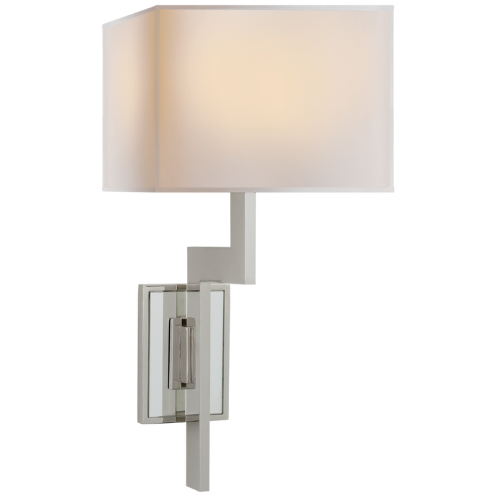 Visual Comfort & Co. Angle Mirror Sconce Wall Sconces Visual Comfort & Co. Polished Nickel  