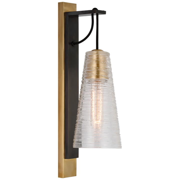 Visual Comfort & Co. Reve Medium Conical Sconce Wall Sconces Visual Comfort & Co. Bronze and Soft Brass  