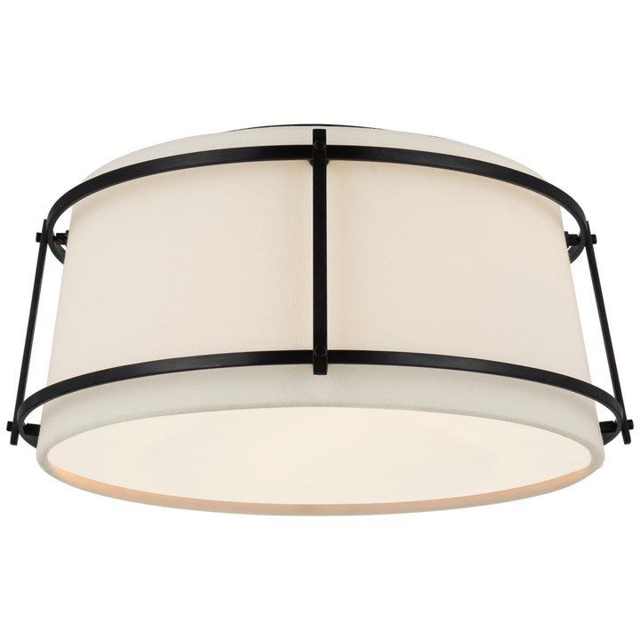 Visual Comfort & Co. Callaway Small Flush Mount Ceiling Flush Mounts Visual Comfort & Co. Bronze  