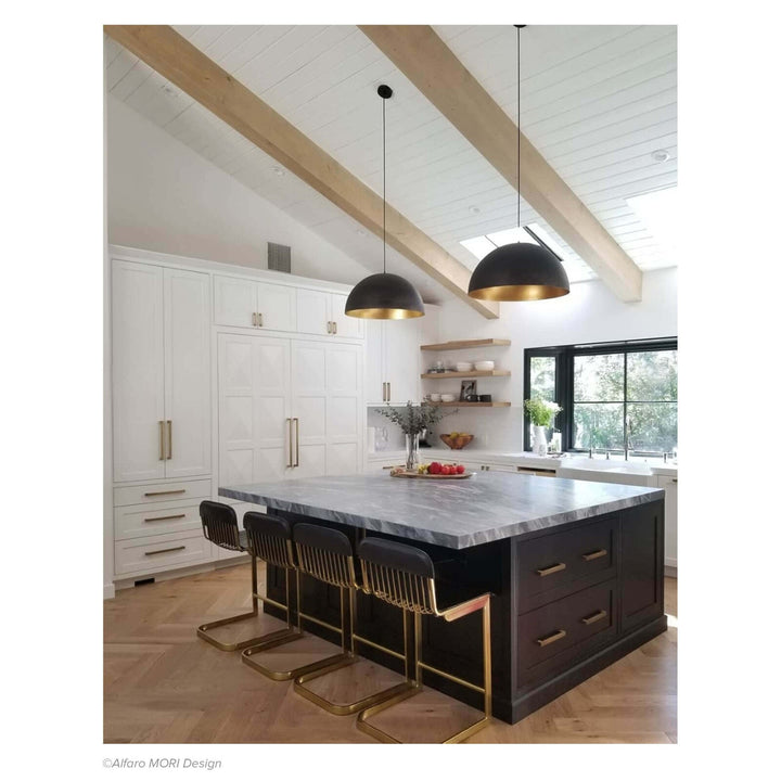 Regina Andrew Sigmund Pendant Small (Black and Gold)