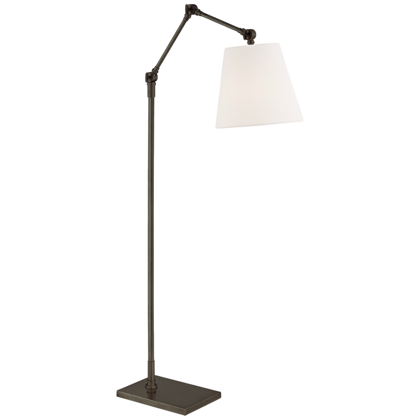 Visual Comfort & Co. Graves Articulating Floor Lamp Floor Lamps Visual Comfort & Co. Hand-Rubbed Antique Brass  