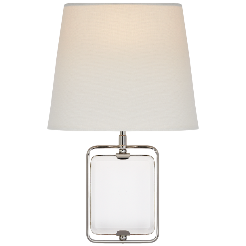 Visual Comfort & Co. Henri Framed Jewel Sconce Wall Sconces Visual Comfort & Co. Crystal and Hand-Rubbed Antique Brass  